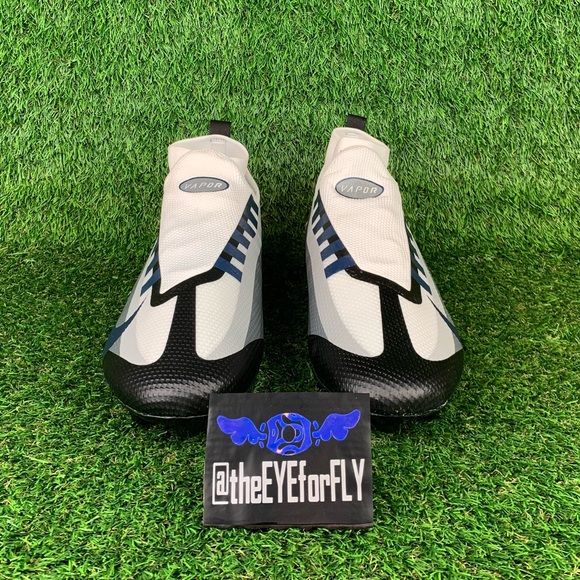 NEW Nike Vapor Edge Pro 360 Football Cleats White Black College Navy DV0778-001 - Picture 2 of 6